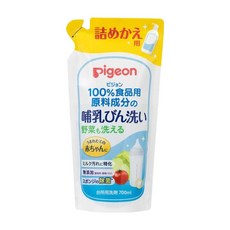 pigeon 貝親 奶瓶蔬果清潔劑 補充包, 700ml, 1包