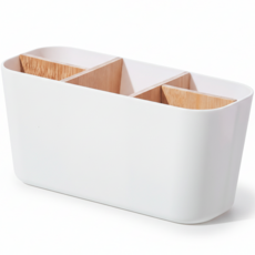 미니멀랩 모던 분리형 책상 연필꽂이 21.5 x 9 x 10 cm, 화이트, 1개