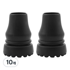 Dr.菲利斯J 拐杖橡膠頭替換件 20mm, 黑色, 10個