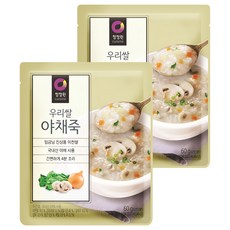 清淨園 即食蔬菜粥 使用韓國國產蔬菜和伊川米 4分鐘快速烹飪, 60g, 2包