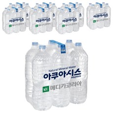 아쿠아시스 먹는샘물 무라벨, 2L, 48개