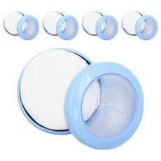 KU.KU Duckbill 酷咕鴨 超薄粉撲盒, ABS材質, 附細絨毛粉撲, 5個