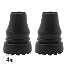 Felis J 橡膠墊圈替換拐杖頭 19mm, 黑色, 4個