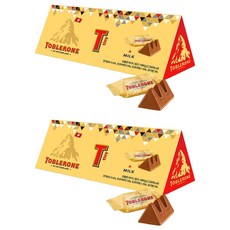 TOBLERONE 迷你瑞士三角牛奶巧克力, 2盒, 480g