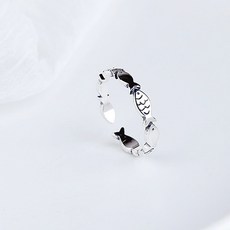 비아워게스트 BeOurGuest 여성용 물고기 소원 반지