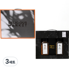 딜리셔스마켓 블랙라벨 고급소금 2종 선물세트, 3세트