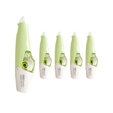 델리 수정테이프 5mm x 6m, 마카롱그린, 5개