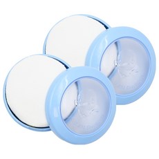 KU.KU Duckbill 酷咕鴨 超薄粉撲盒, ABS材質, 附細絨毛粉撲, 2個