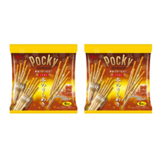 glico 格力高 Pocky 百奇 冬季巧克力棒 奶油風味, 香濃酥脆 愛不釋手, 120.6g, 2袋