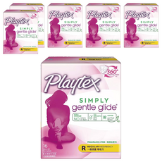 美國 Playtex 導管式衛生棉條, 一般流量, 16支, 6盒