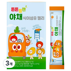 aram farm Tenten Plan 膳食纖維蔬菜果凍 20入, 3個, 400g