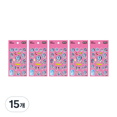 라인프렌즈 BT21 소프트 스티커, 망, 15개