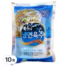 복만네 쇠고기 소스 국물 팩 냉면육수, 10개, 340g