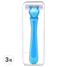 마켓링 여성용 러블리 면도기 스카이블루, 3개, 1개입
