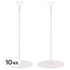 파티짱 풍선 스탠드 세트 A 35cm, 반투명, 10세트