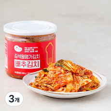 맑은물에 김석원 명가김치 배추김치, 450g, 3개