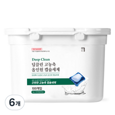 살림백서 딥클린 고농축 올인원 캡슐세제 에이프릴향, 6개, 100개입