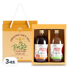 멩가졸리 애플 사이다 비네거 500ml + 석류비네거 500ml 세트, 3세트