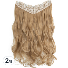 알로데 뒷머리 웨이브 부분가발 M, TYPE 11, 2개