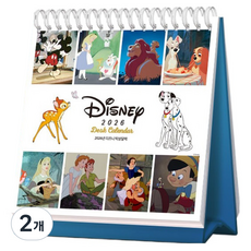 2026년 디즈니 탁상 달력, 혼합색상, 2개