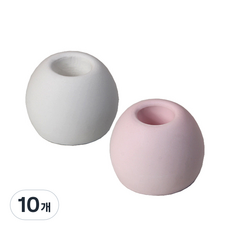 RIVER-GREEN 簡單的矽藻土牙刷架圓形, 隨機出貨, 10個