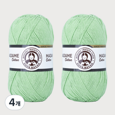 DIKTAS Madame Cotton棉質混紡毛線 2入, 52.春綠, 4個