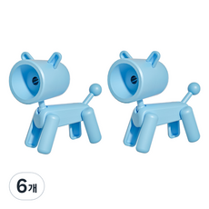 블랙트리 스탠딩 휴대용 연필깎이, 블루, 6개