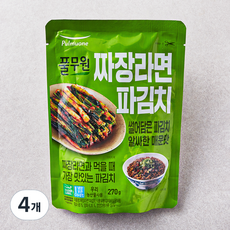 풀무원 짜장라면 파김치, 270g, 4개