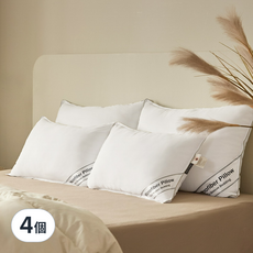 MARCELINE 艾樂盾基本款枕頭, 白色, 4個