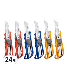 다다 HandGrip 대형커터 18mm, 랜덤 발송, 24개