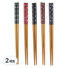 kitchen U 日式竹筷5件組, 2套, 單品, 混合顏色