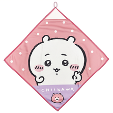 Chiikawa 吉伊卡哇 吉伊卡哇 擦手巾 大方巾 35 x 35cm, 1個, 粉紅色