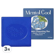 에센시에르 멘톨 쿨 샤워 클렌징 비누, 100g, 3개입