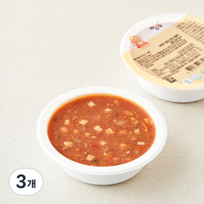 짱죽 덮밥 한우 라구소스, 100g, 3개