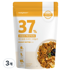 Readybloom 高蛋白低糖格蘭諾拉麥片 花生醬風味, 160g, 3包