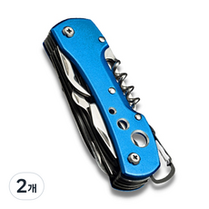 Dr.Tools 다용도 가정용 생활 공구 15 in 1 맥가이버칼 블루, 2개