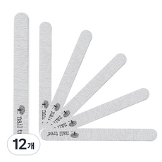 nail tree Pro美甲斑馬銼刀 F009, 12個, 灰色