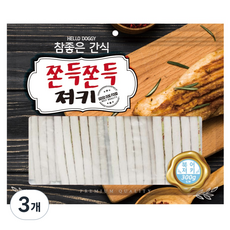 헬로도기 강아지 쫀득쫀득 져키, 북어, 300g, 3개