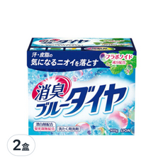 LION 獅王 台灣公司貨 酵素消臭洗衣粉, 900g, 2盒