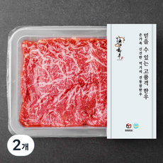 전통참한우 채끝 1등급 스키야키용 (냉장), 200g, 2개