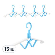 진영컴퍼니 접이식 옷걸이, 흰색, 15개입
