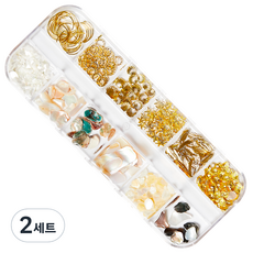 Chic Fit 美甲寶石貝殼亮片混合12件組, A, 2個