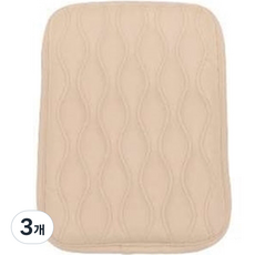 With j 차량용 콘솔 쿠션, 베이지, 3개