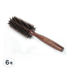 뿌리볼륨 앞머리 모 롤빗, 어두운갈색, 6개