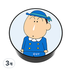 벨르아망 짱구는못말려 짱구네 유치원 디자인 차량용 방향제 맹구, 3개, 화이트로즈