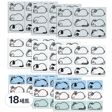 como name 動物名字貼紙, 庫爾庫裡圖片, 18套
