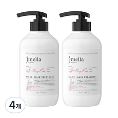 제이멜라 인 프랑스 스파클링 로제 헤어 트리트먼트 프루티 로즈향, 4개, 500ml