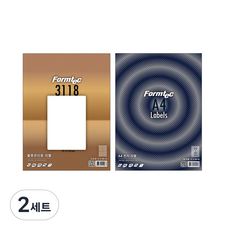 Formtec 物流管理用標籤紙 4格 100張 LS-3118+雷射噴墨標籤紙 1格 20張 LQ-3130組, 2套
