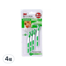 3M 護牙牙間刷L型 S, 1mm, 4支, 4組