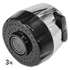 주방 싱크대 코브라 일반형 크롬 교체용 헤드, 3개